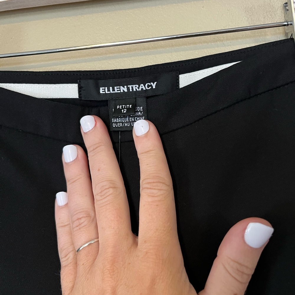 ELLEN TRACY 100% Silk High Rise Trousers NEW - Picture 4 of 7